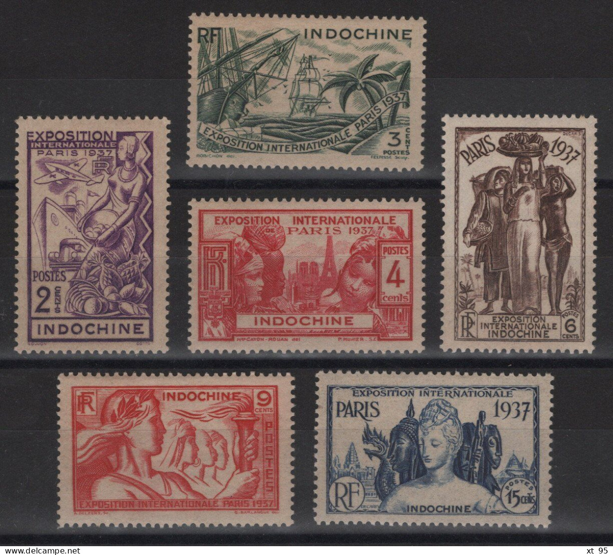 Indochine - N°193 à 198 - Cote 11€ - * Neufs Avec Trace De Charniere - Unused Stamps