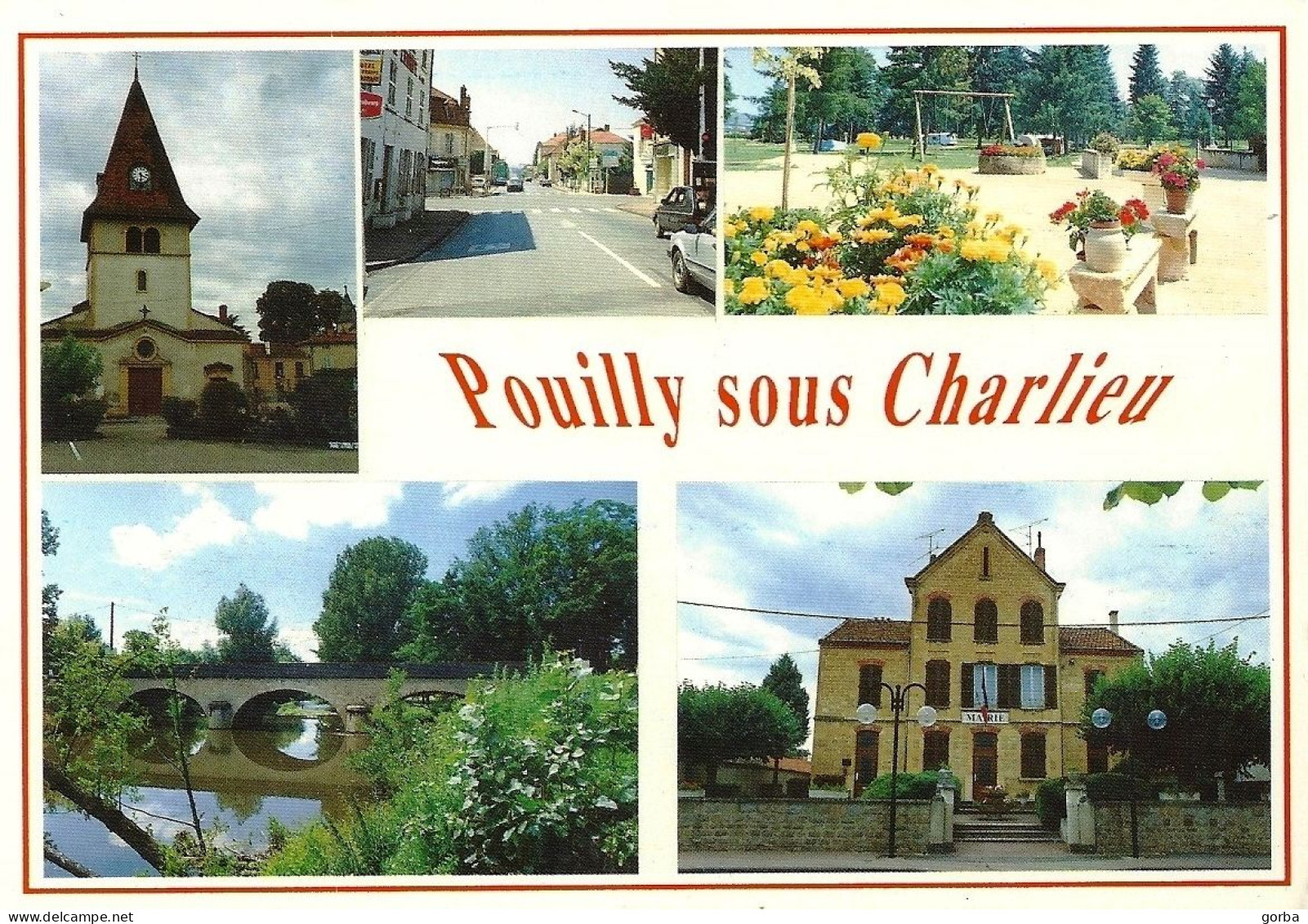 *CPM - 42 - POUILLY SOUS CHARLIEU - Multivues - - Mont Pilat