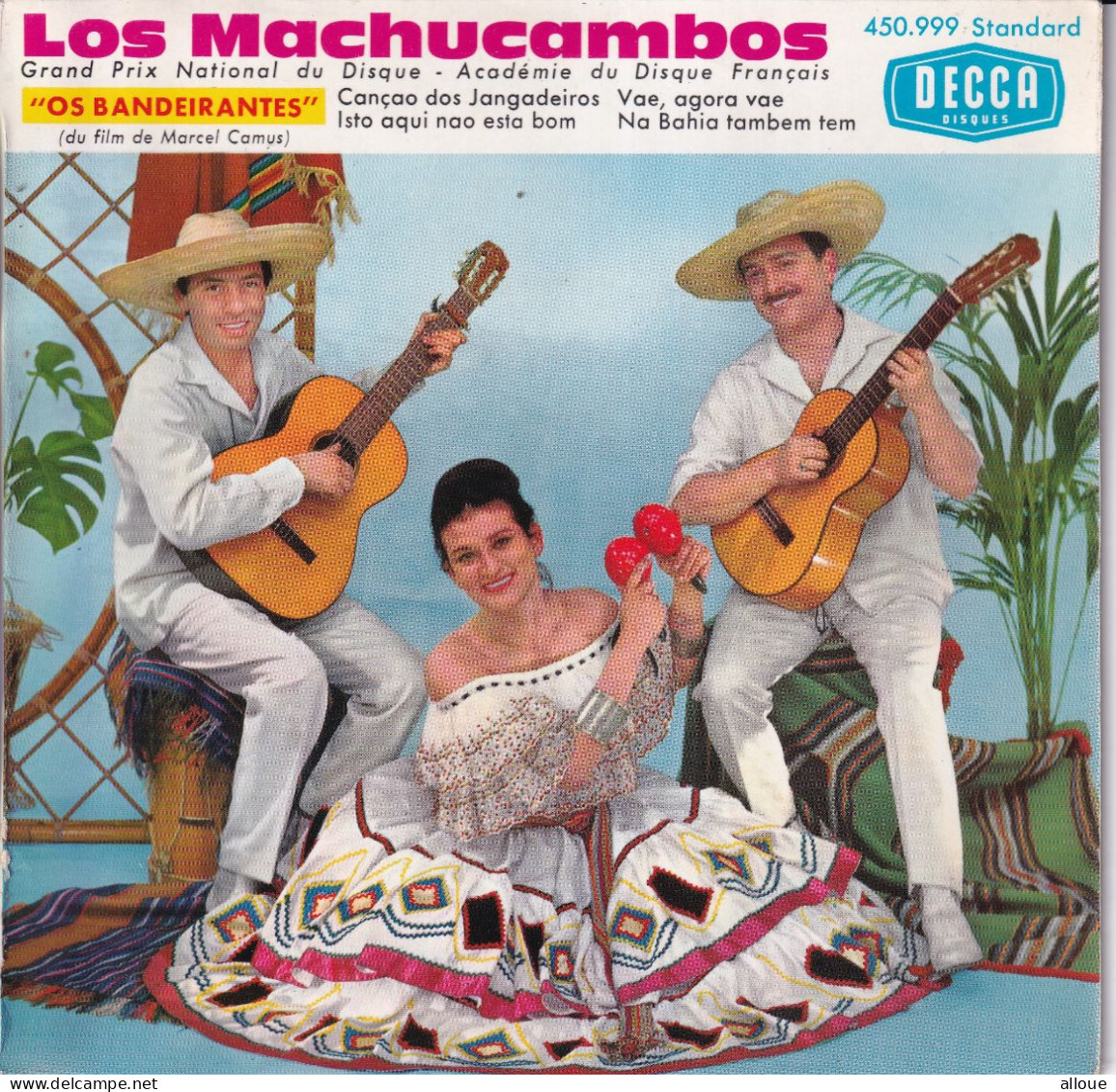 LOS MACHUCAMBOS - FR EP - OS BANDEIRANTES (du Film De MARCEL CAMUS)+ 3 - Wereldmuziek