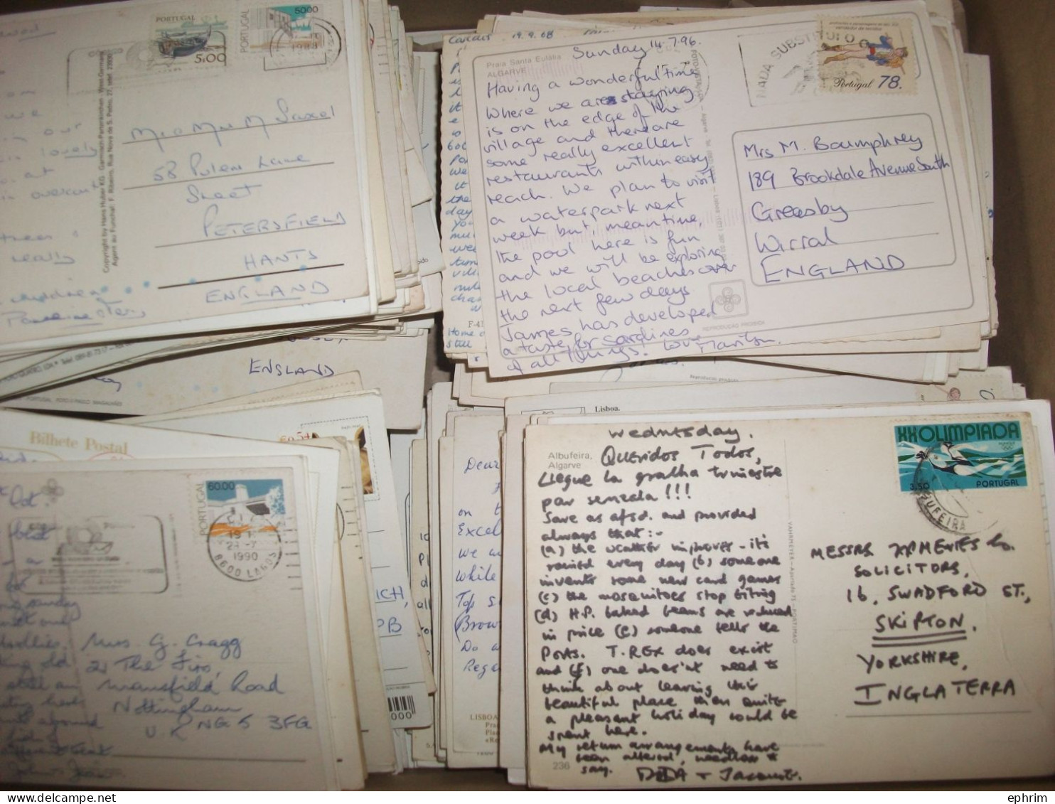 PORTUGAL Gros Lot Varié De + 2000 Cartes Postales Affranchies Timbres Timbre Stamp Picture Postcard Bilhete Postal Sello - Sonstige & Ohne Zuordnung