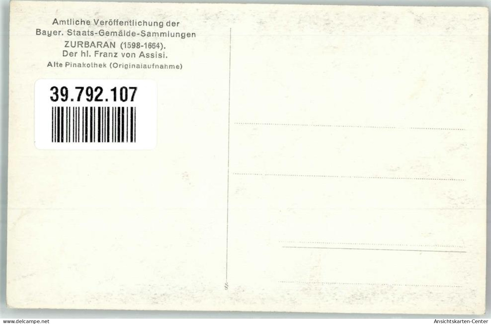 39792107 - Zurbaran : Der Hl. Franz Von Assisi Totenkopf - Andere & Zonder Classificatie