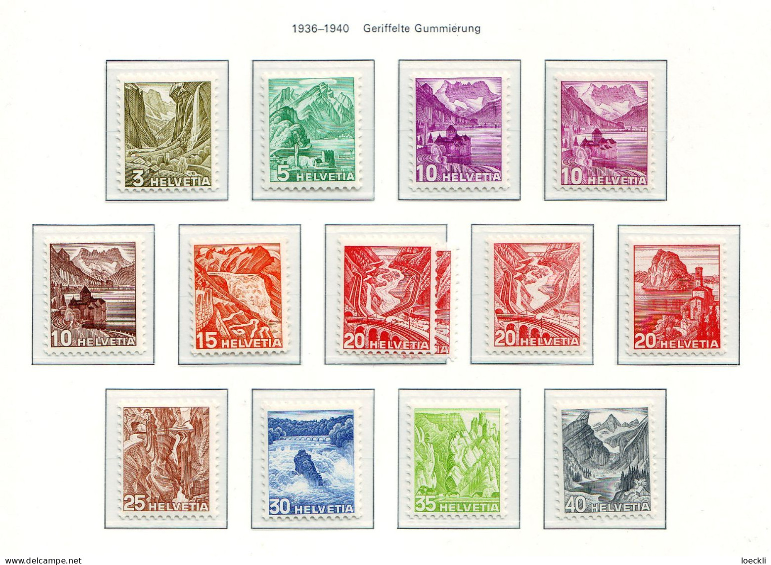 Landschaftsbilder - Unused Stamps