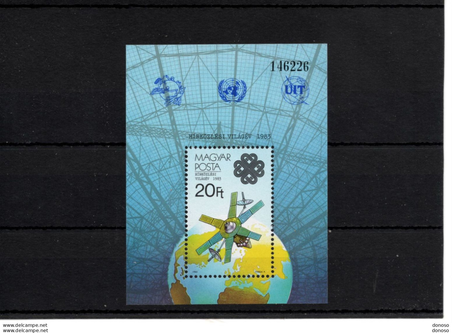 HONGRIE 1983 Année Mondiale Des Communications Yvert BF 170, Michel Block 167 NEUF** MNH Cote 7 Euros - Blocks & Sheetlets