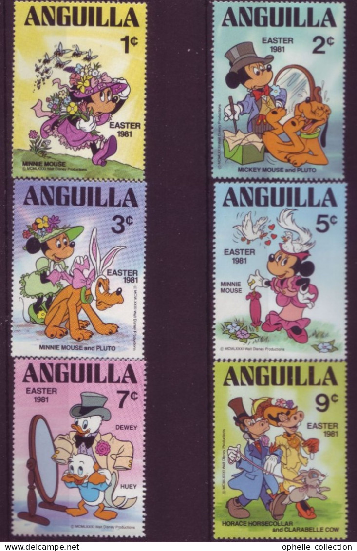 Amérique - Anguilla - Disney Easter 1981 - 6 Timbres Différents - 7275 - Anguilla (1968-...)