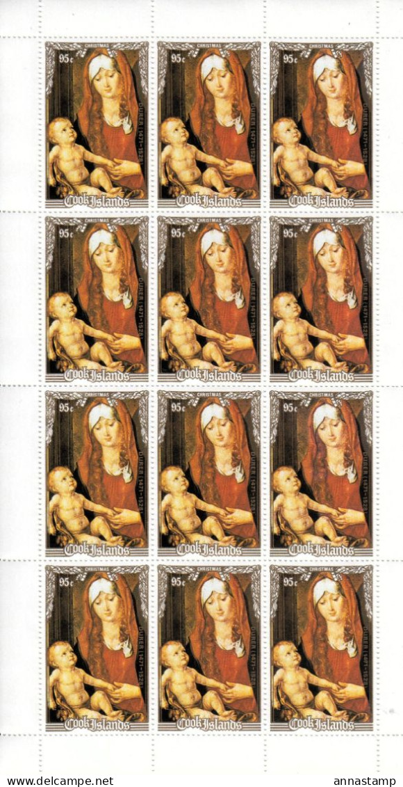 Cook Islands MNH Set In Full Sheets - Weihnachten