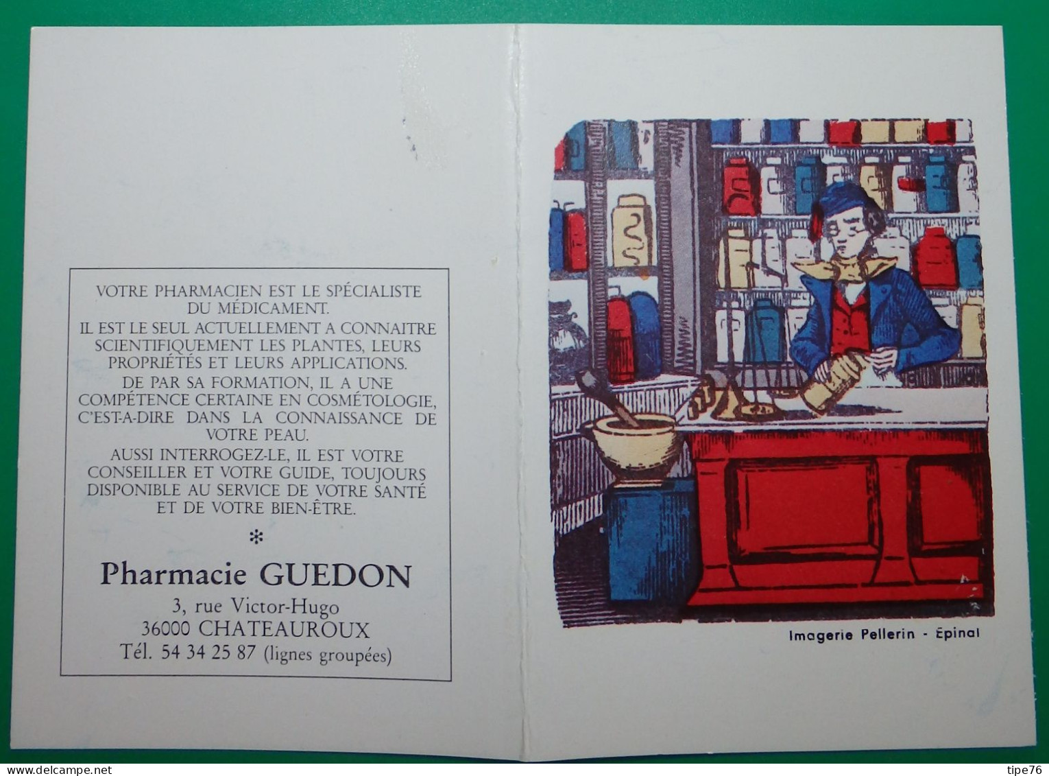 Petit Calendrier De Poche 1990 Illustration Imagerie Pellerin Epinal - Pharmacie Chateauroux Indre - Tamaño Pequeño : 1981-90