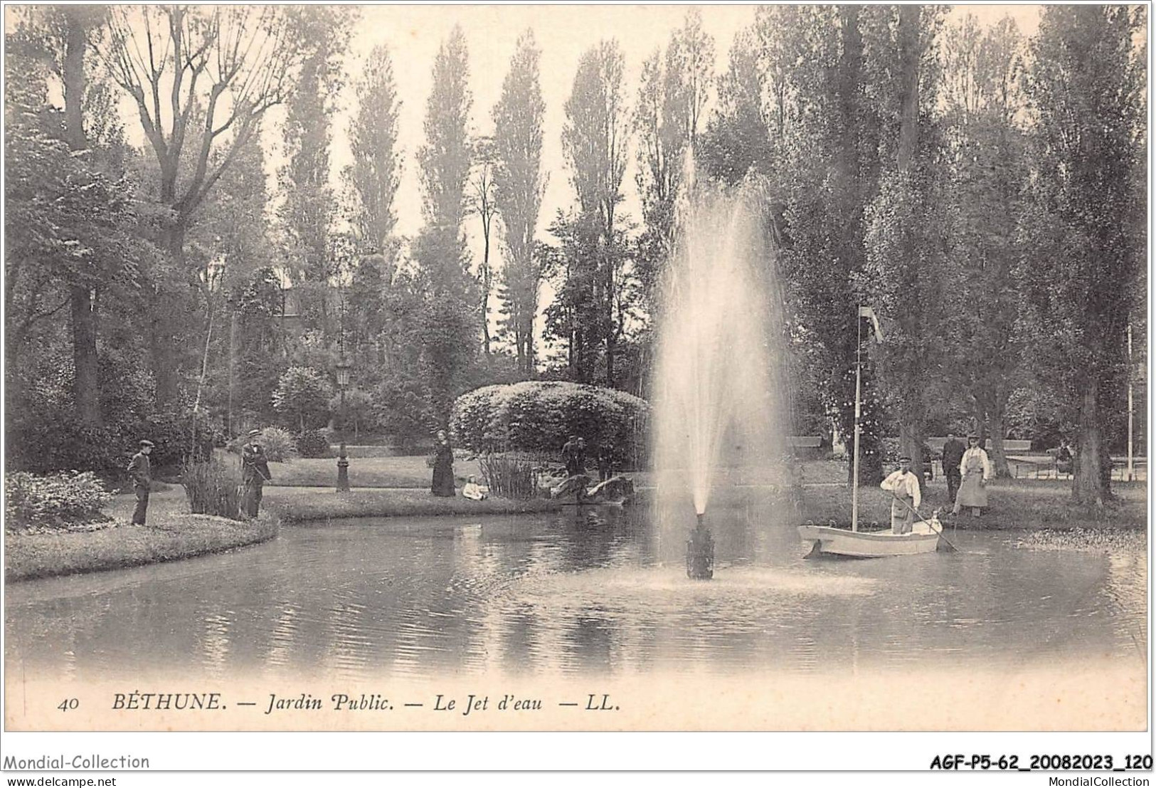 AGFP5-62-0458 - BETHUNE - Jardin Public - Le Jet D'eau  - Bethune