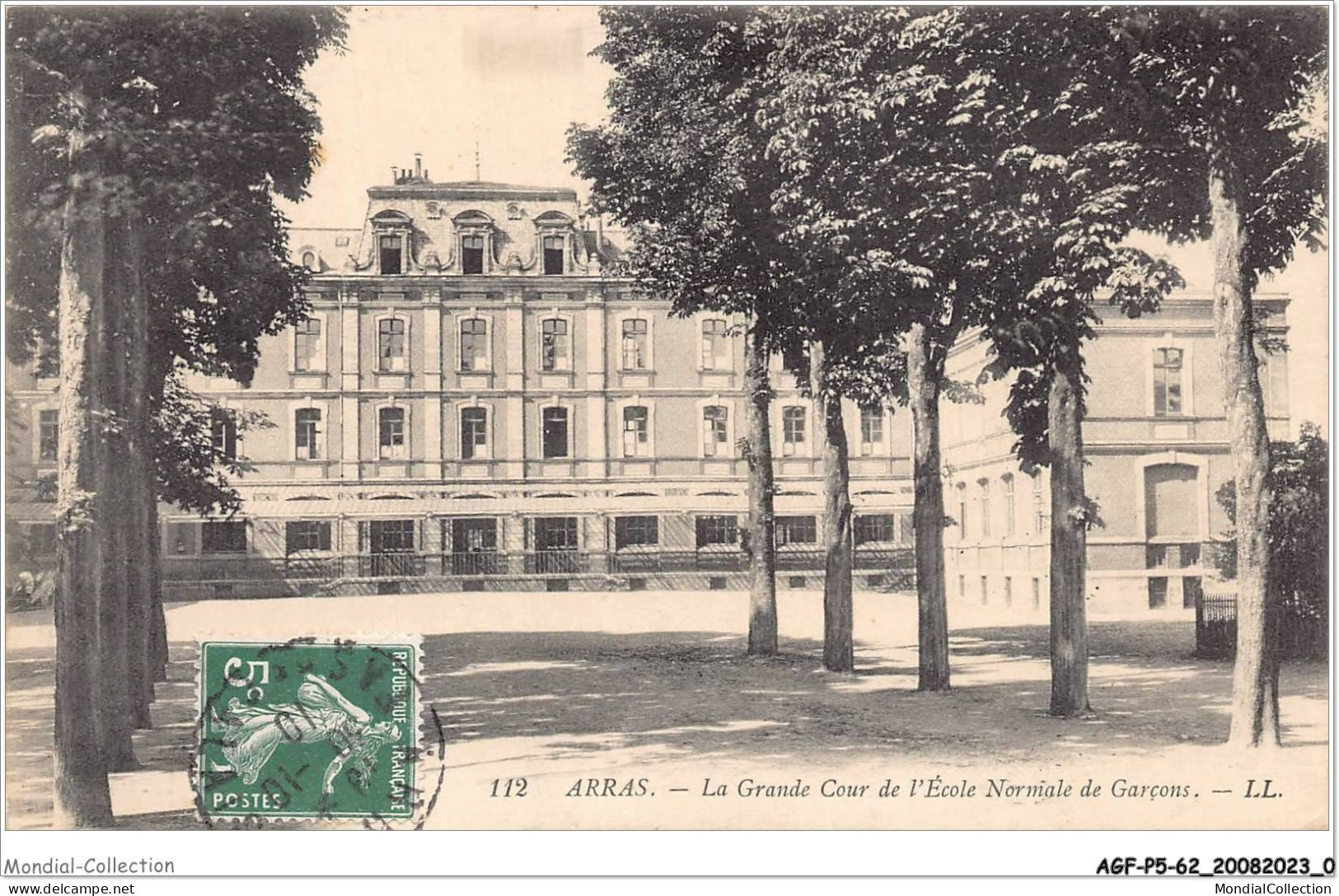 AGFP5-62-0398 - ARRAS - La Grande Cour De L'école Normale De Garçons  - Arras