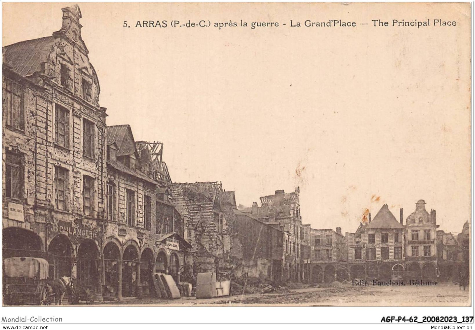 AGFP4-62-0363 - ARRAS - Après La Guerre - La Grand'place  - Arras