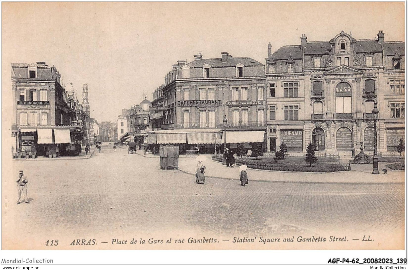 AGFP4-62-0364 - ARRAS - Place De La Gare Et Rue Gambetta  - Arras