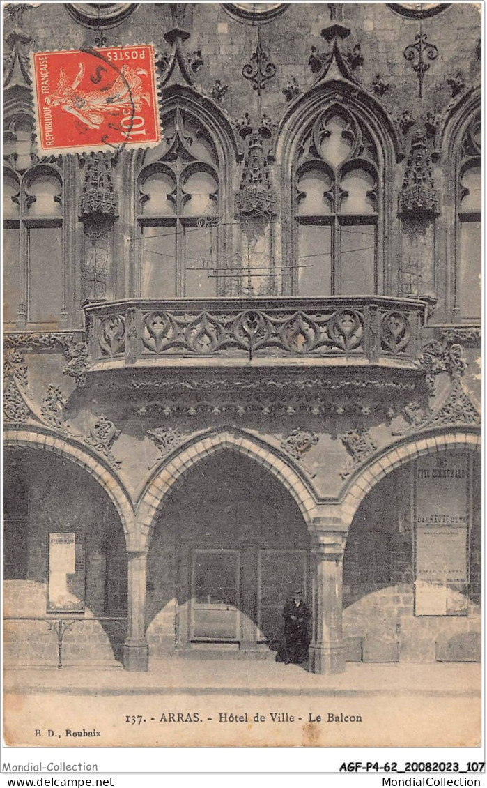 AGFP4-62-0347 - ARRAS - L'hôtel De Ville - Le Balcon  - Arras