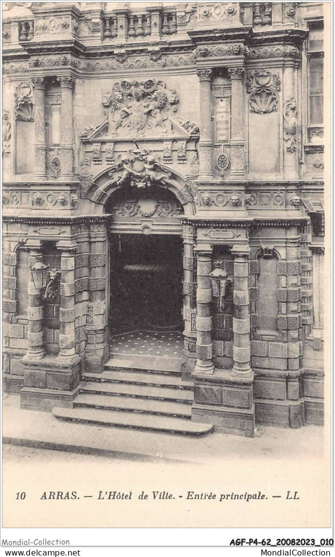 AGFP4-62-0298 - ARRAS - L'hôtel De Ville - Entrée Principale  - Arras