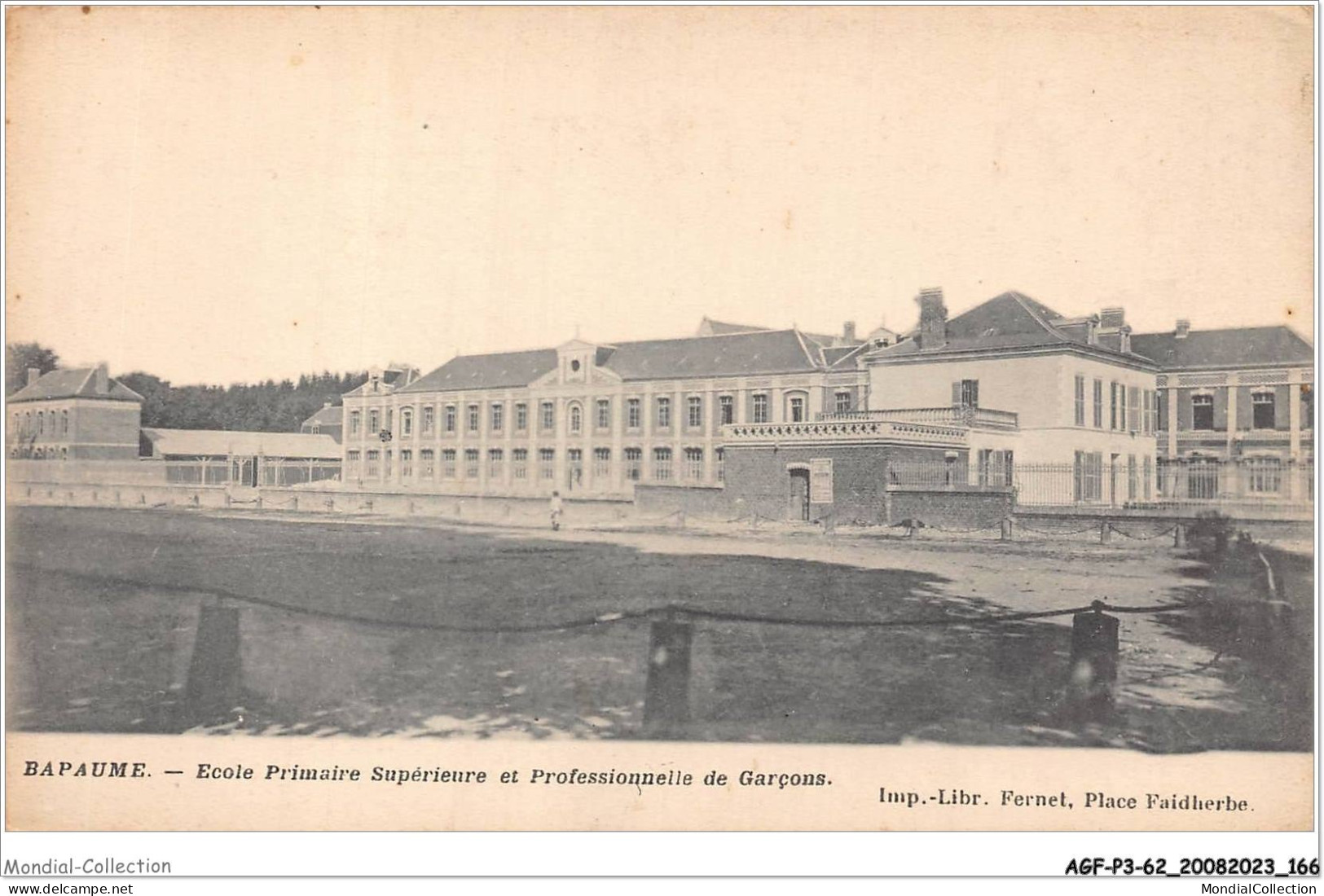 AGFP3-62-0286 - BAPAUME - Ecole Primaire Supérieure Et Professionelle De Garçons  - Bapaume