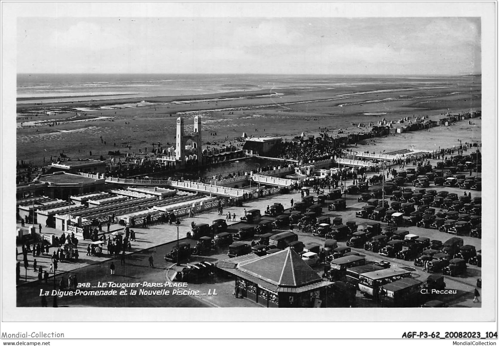 AGFP3-62-0255 - LE TOUQUET PARIS-PLAGE - La Digue-promenade Et La Nouvelle Piscine  - Le Touquet