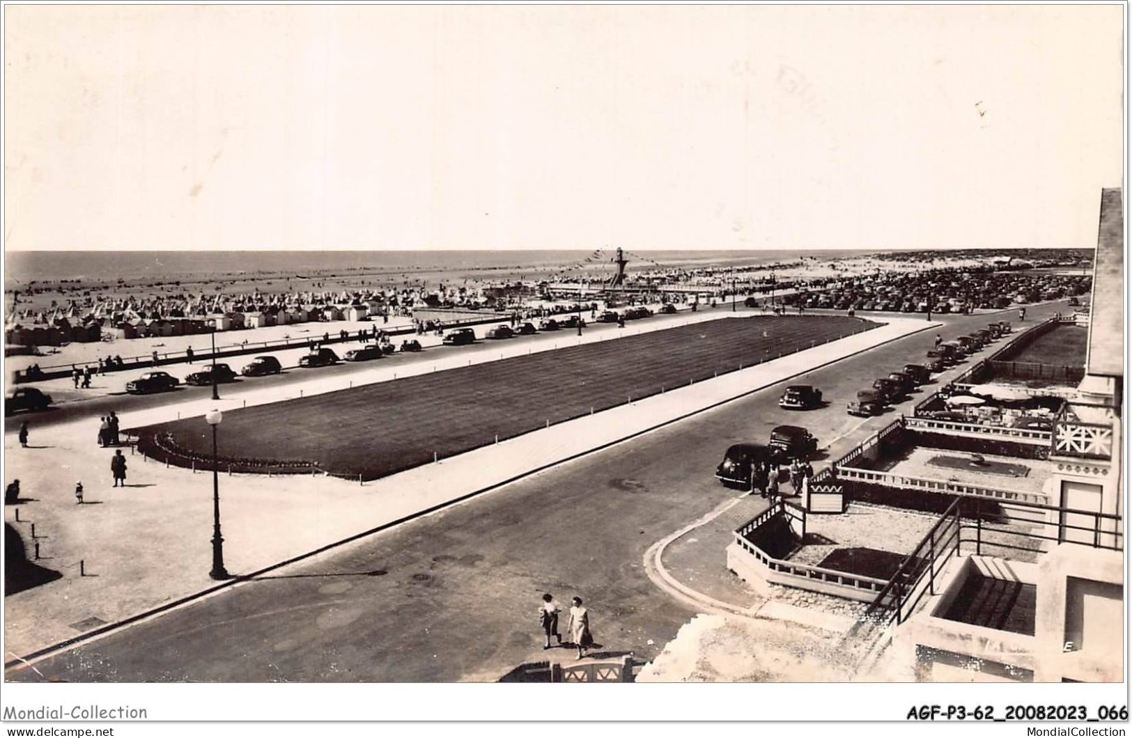 AGFP3-62-0236 - LE TOUQUET PARIS-PLAGE - Vue Générale De La Plage Et De La Digue  - Le Touquet