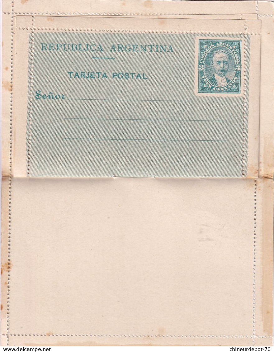 Enveloppe Argentine Argentina - Entiers Postaux