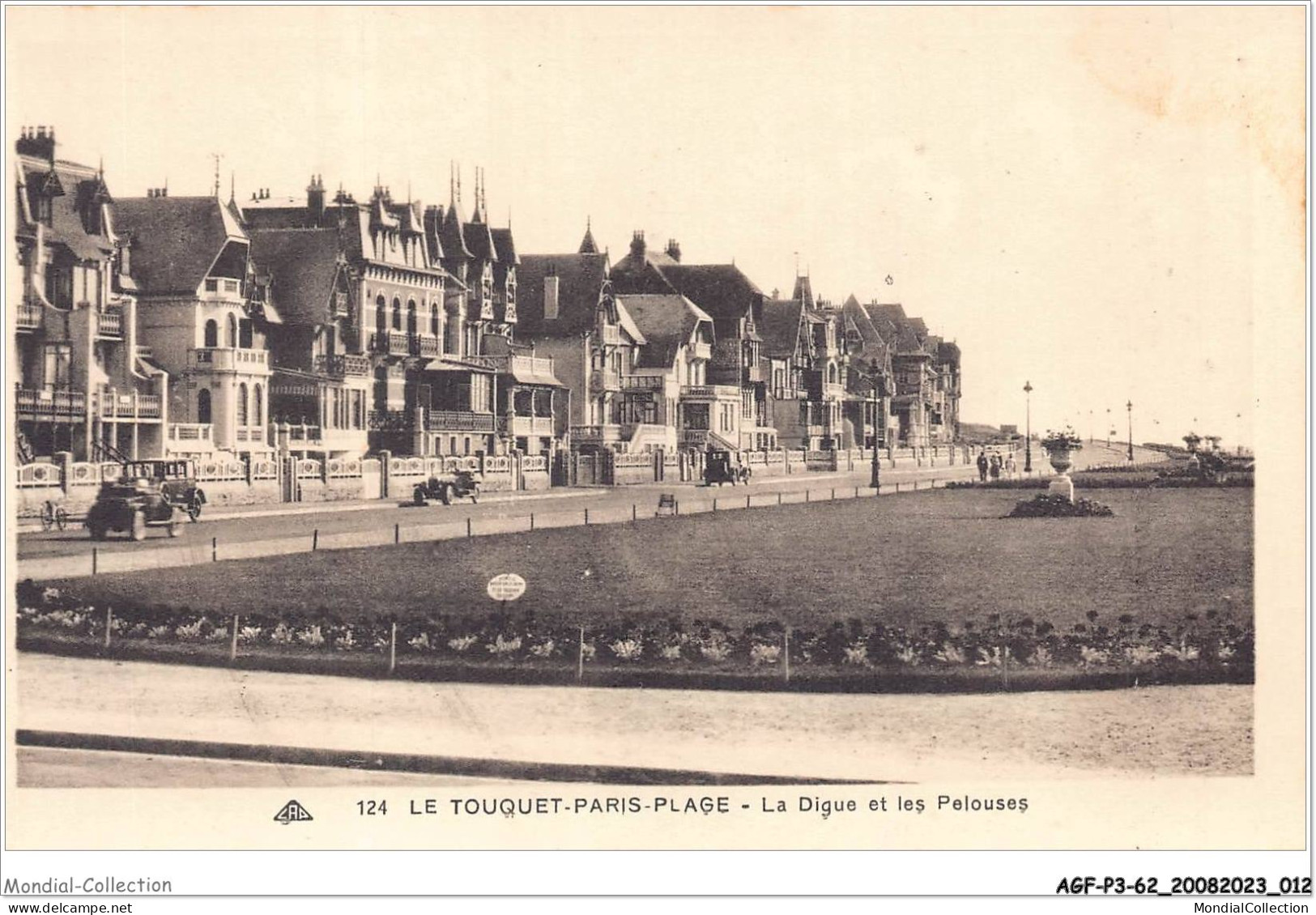 AGFP3-62-0209 - LE TOUQUET PARIS-PLAGE - La Digue Et Les Pelouses  - Le Touquet