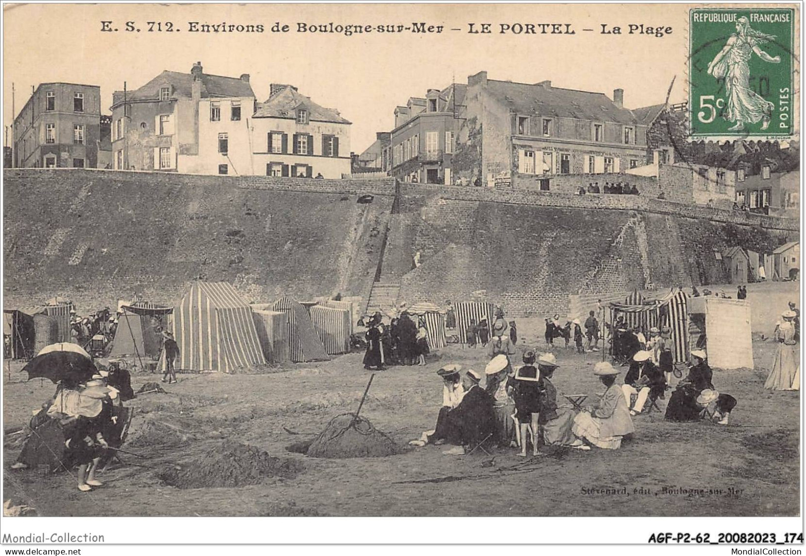 AGFP2-62-0178 - Environs De Boulogne-sur-mer - LE PORTEL - La Plage  - Le Portel