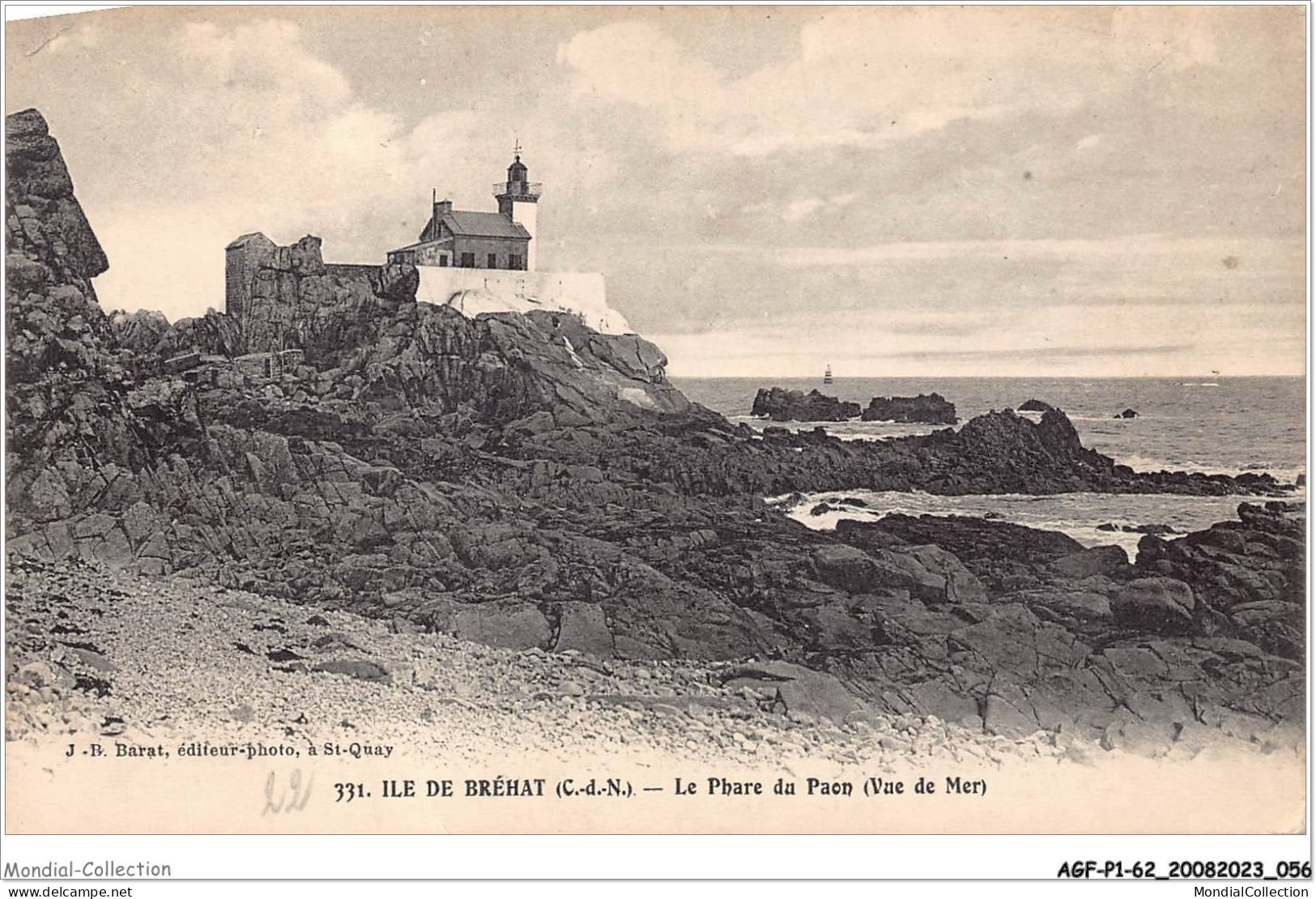 AGFP1-22-0029 - ILE DE BREHAT - Lle Phare Du Paon - Vu De Mer  - Ile De Bréhat