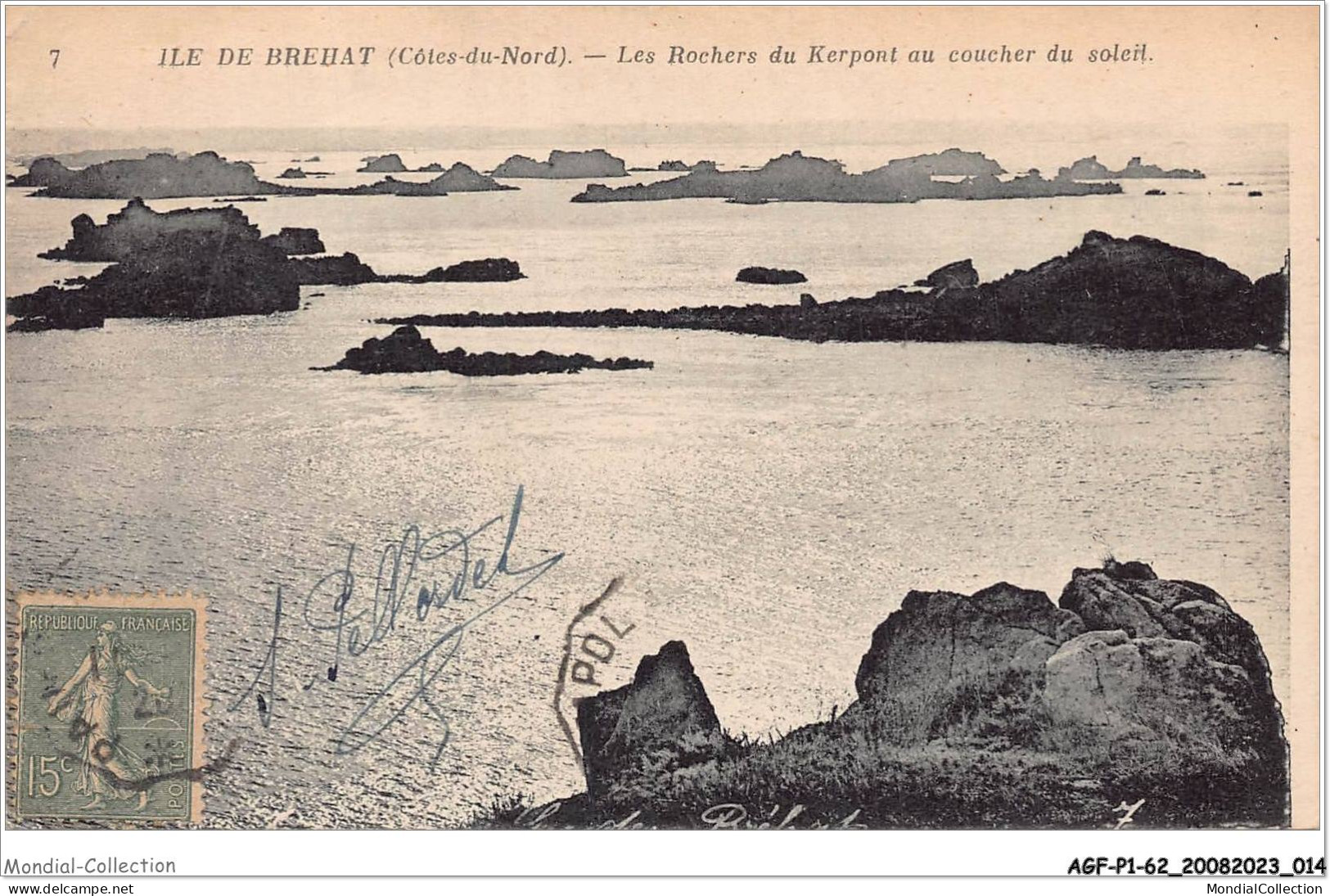 AGFP1-22-0008 - ILE DE BREHAT - Les Rochers Du Kerpont Au Coucher Du Soleil  - Ile De Bréhat