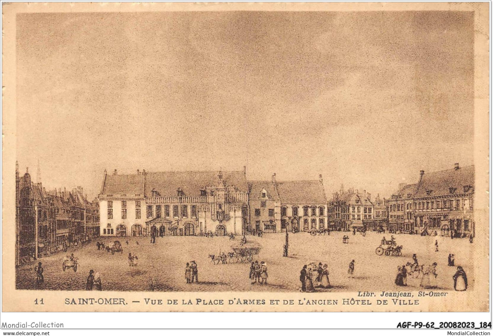AGFP9-62-0850 - SAINT-OMER - Vue De La Place D'armes Et De L'ancien Hôtel De Ville  - Saint Omer