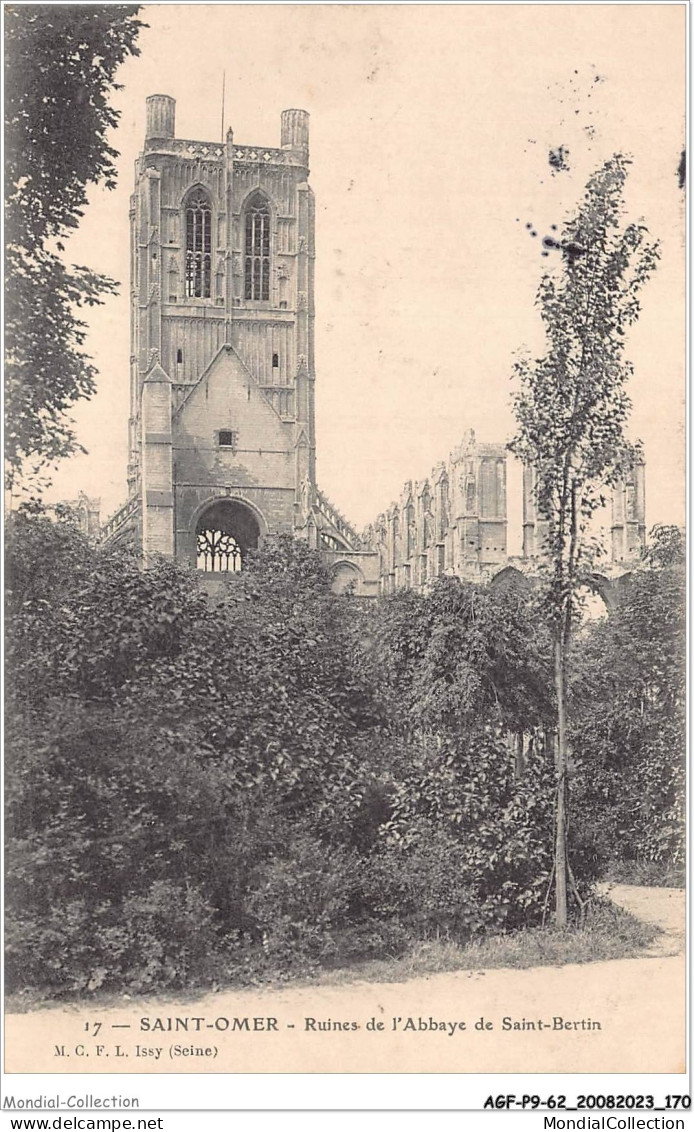 AGFP9-62-0843 - SAINT-OMER - Ruines De L'abbaye De Saint-bertin  - Saint Omer