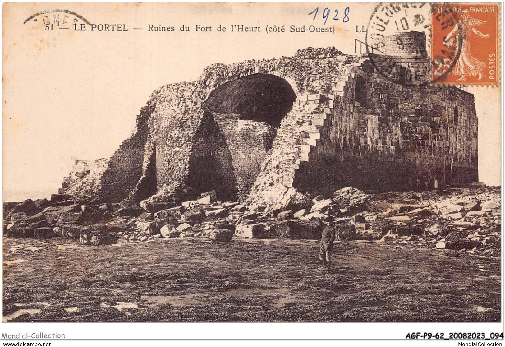 AGFP9-62-0805 - LE PORTEL - Ruines Du Fort De L'heure - Côté Sud-ouest  - Le Portel