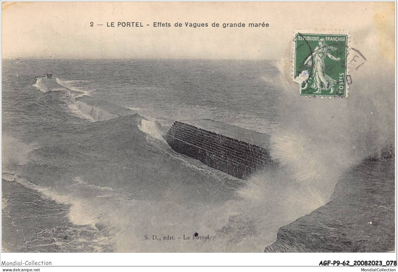 AGFP9-62-0797 - LE PORTEL - Effets De Vagues De Grande Marée  - Le Portel