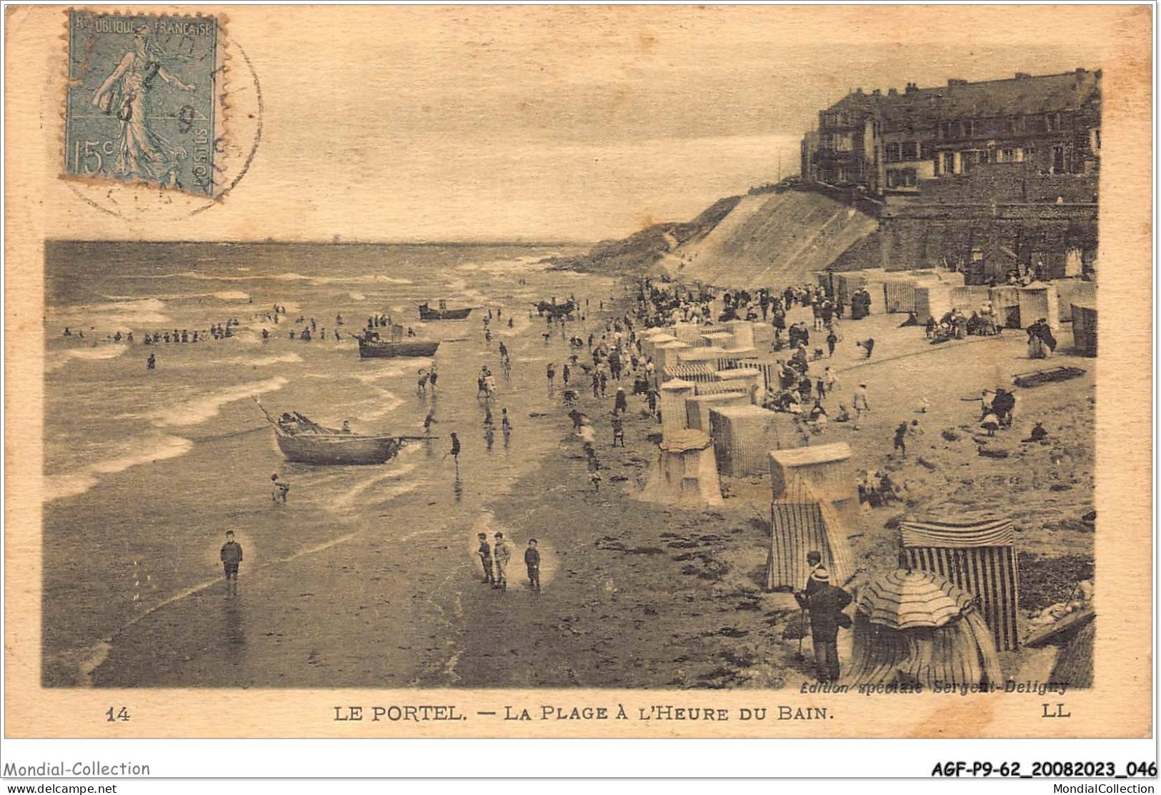 AGFP9-62-0781 - LE PORTEL - La Plage A L'heure Du Bain  - Le Portel