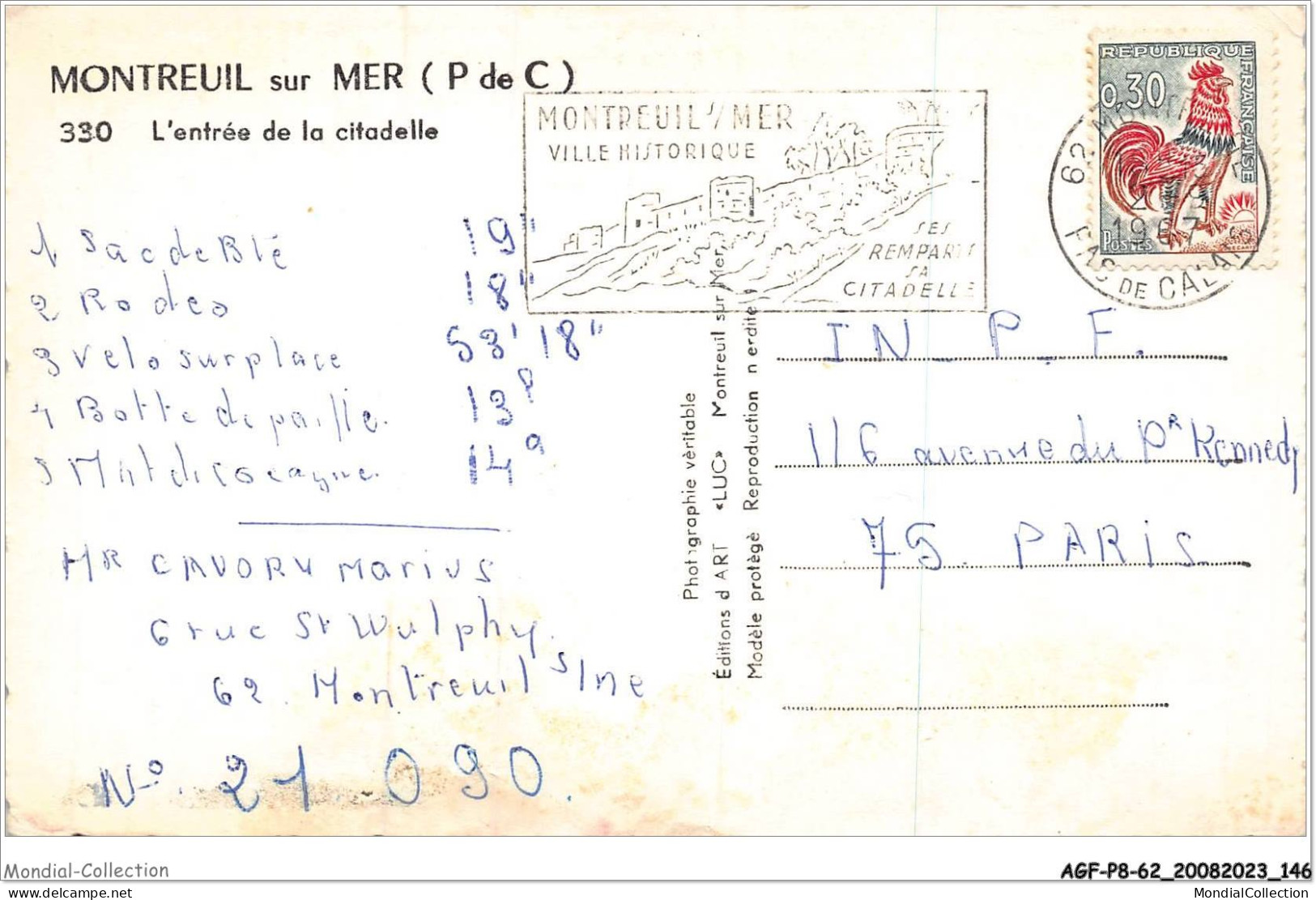 AGFP8-62-0749 - MONTREUIL-SUR-MER - L'entrée De La Citadelle - Montreuil