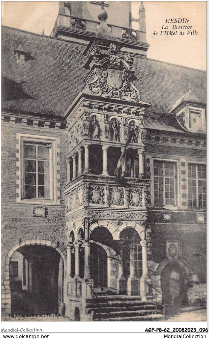 AGFP8-62-0724 - HESDIN - La Bretèche De L'hotel De Ville  - Hesdin