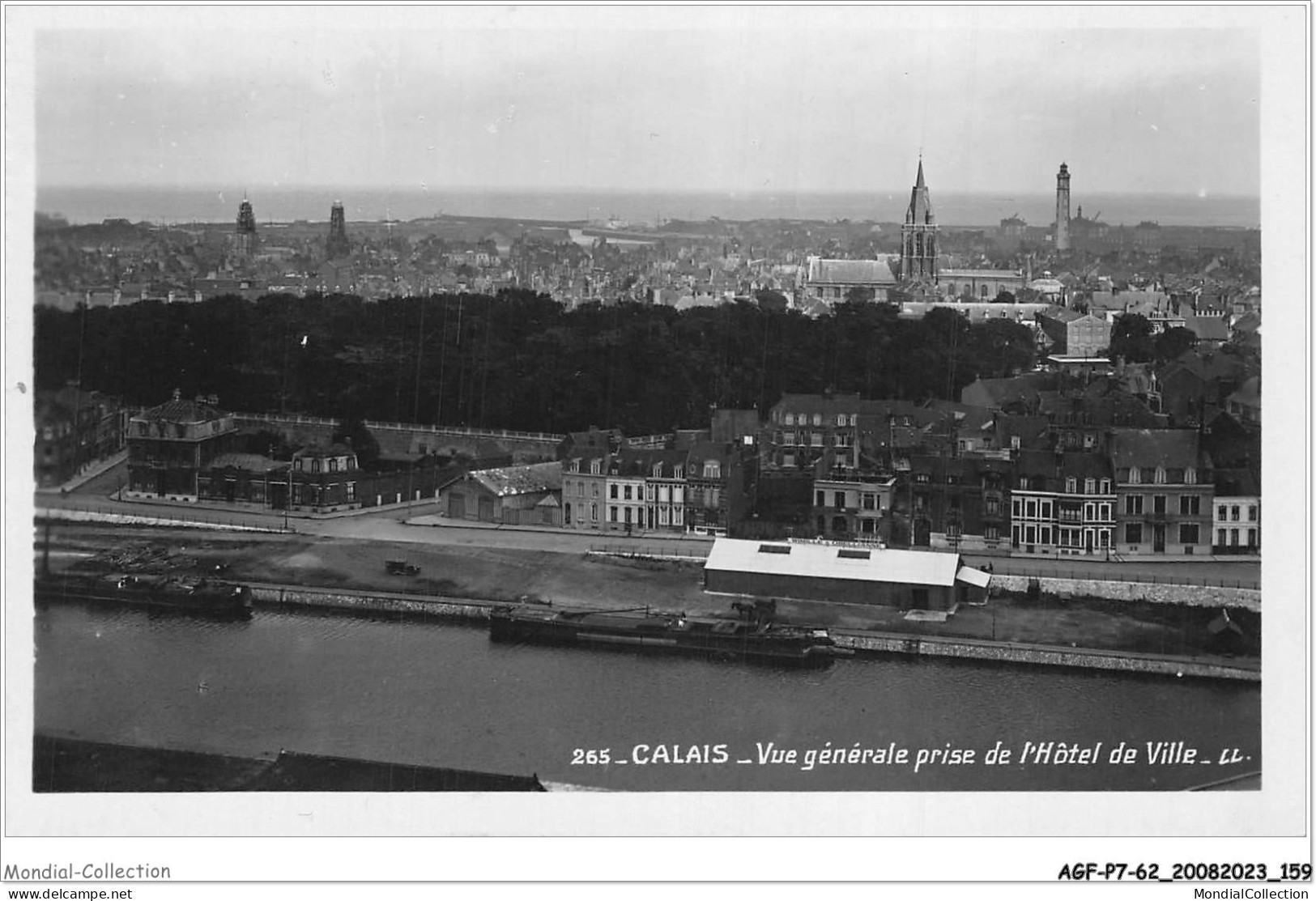 AGFP7-62-0666 - CALAIS - Vue Générale Prise De L'hôtel De Ville  - Calais