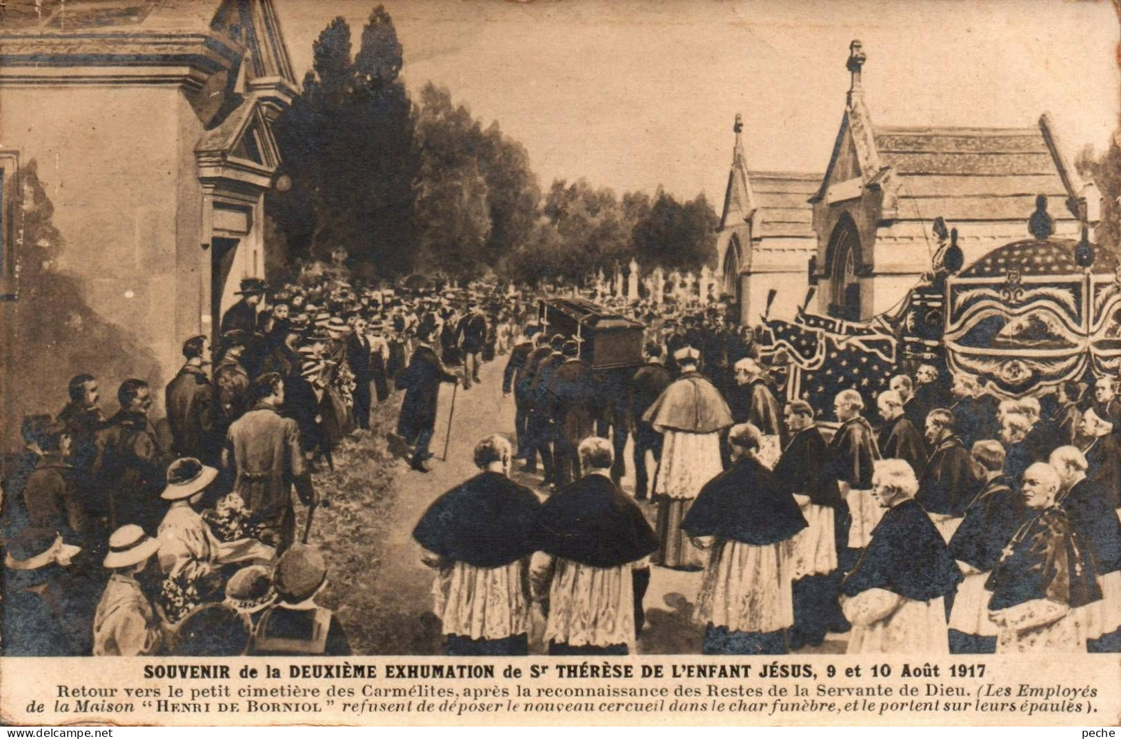 N°2124 W -cpa Lisieux -souvenir De La Deuxième Exhumation De Ste Thérèse- - Lisieux