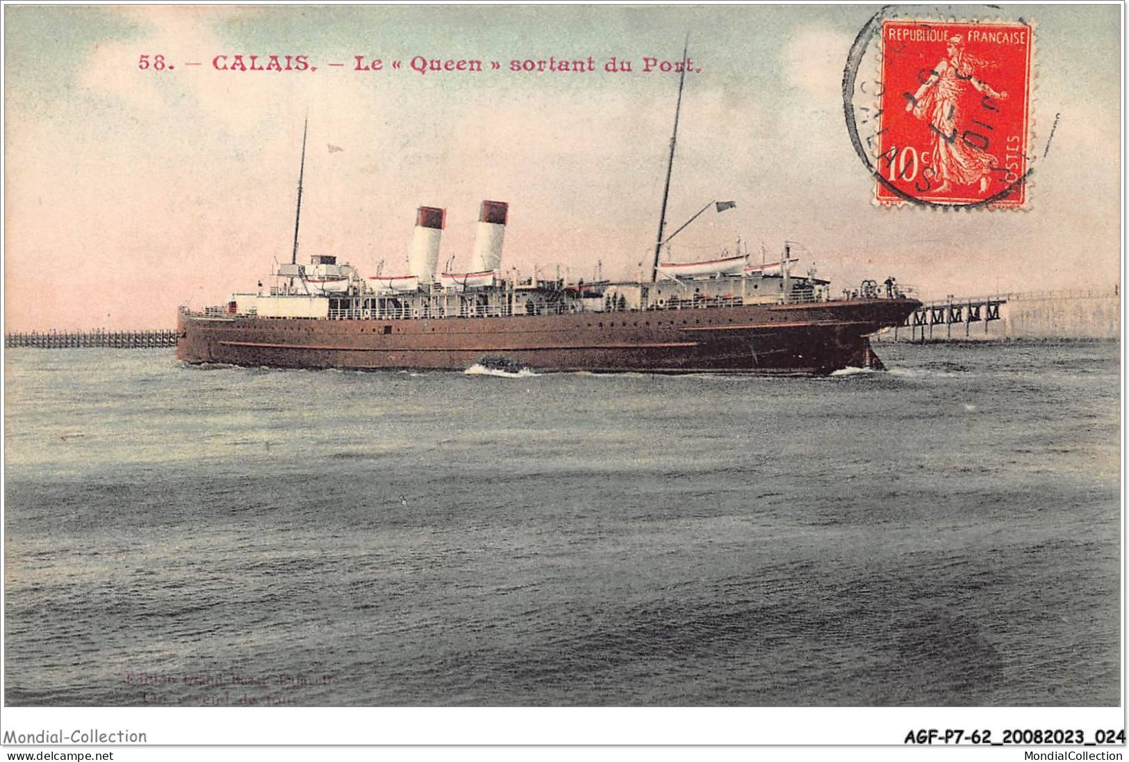 AGFP7-62-0598 - CALAIS - Le Queen Sortant Du Port  - Calais