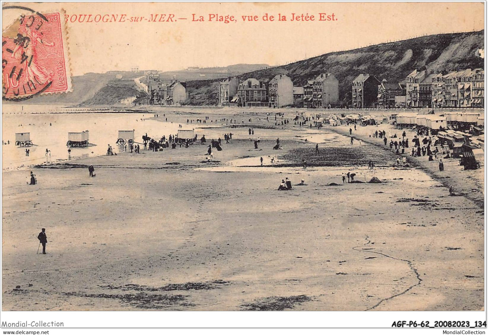 AGFP6-62-0565 - BOULOGNE-SUR-MER - La Plage - Vue De La Jetée Est  - Boulogne Sur Mer