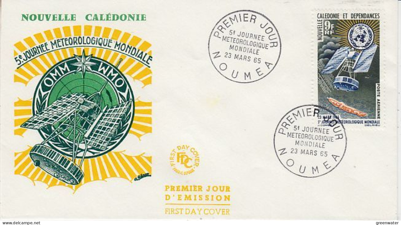Nouvelle Caledonie 5e  Journee Meteorologique Mondiale 1v FDC 1965 (OO161) - Ozeanien