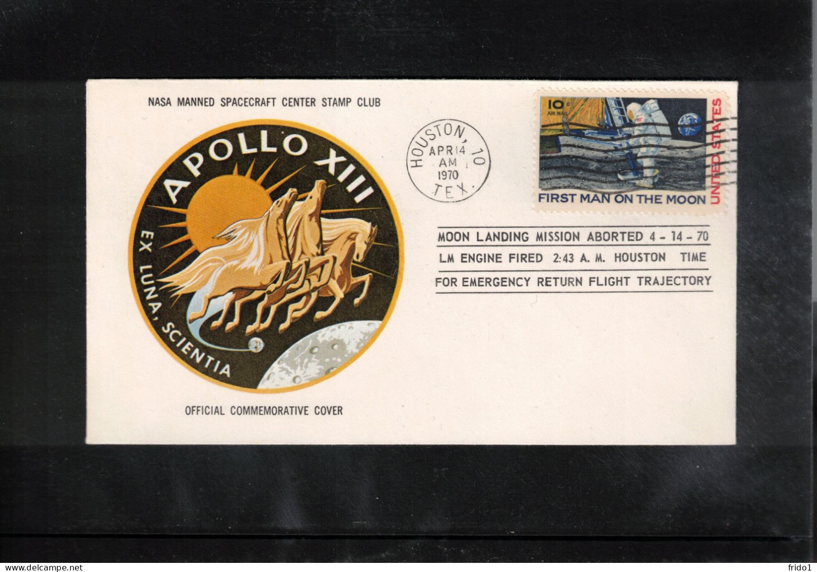 USA 1970 Space / Weltraum - Apollo 13 Interesting Cover - Etats-Unis