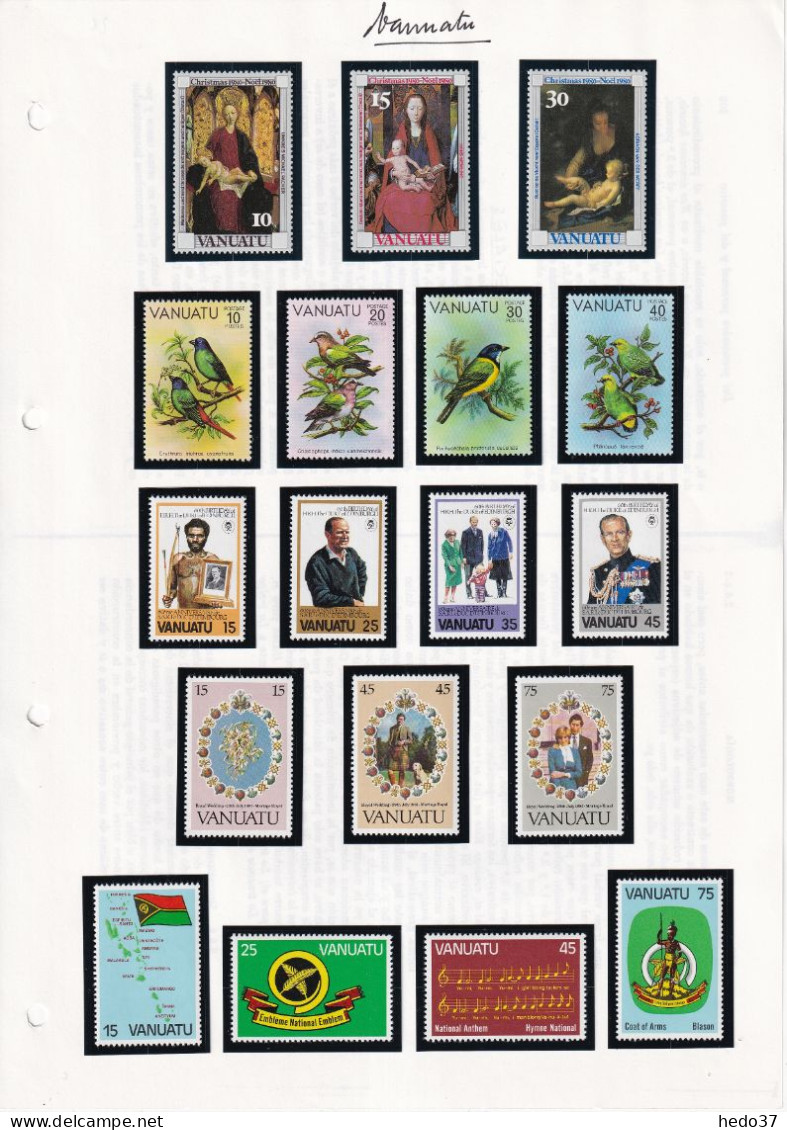 Vanuatu - Collection 1980/2000 - Neufs ** Sans Charnière - Cote Yvert 1440 € - TB - Vanuatu (1980-...)