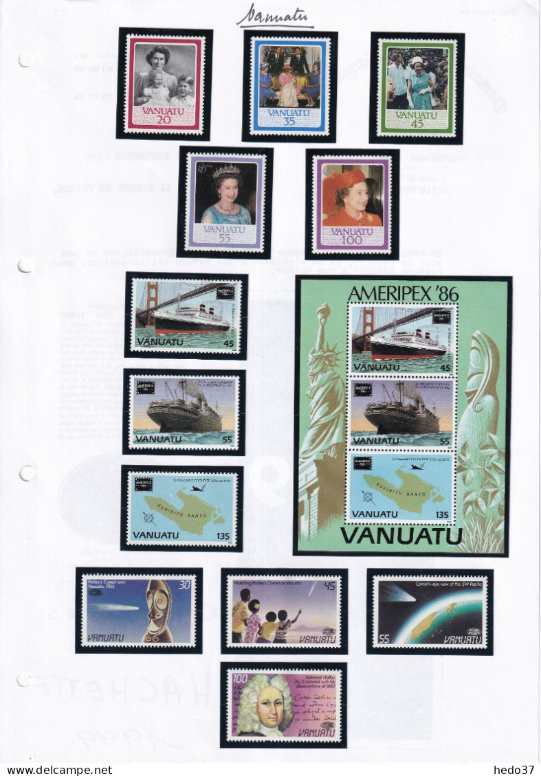 Vanuatu - Collection 1980/2000 - Neufs ** sans charnière - Cote Yvert 1440 € - TB