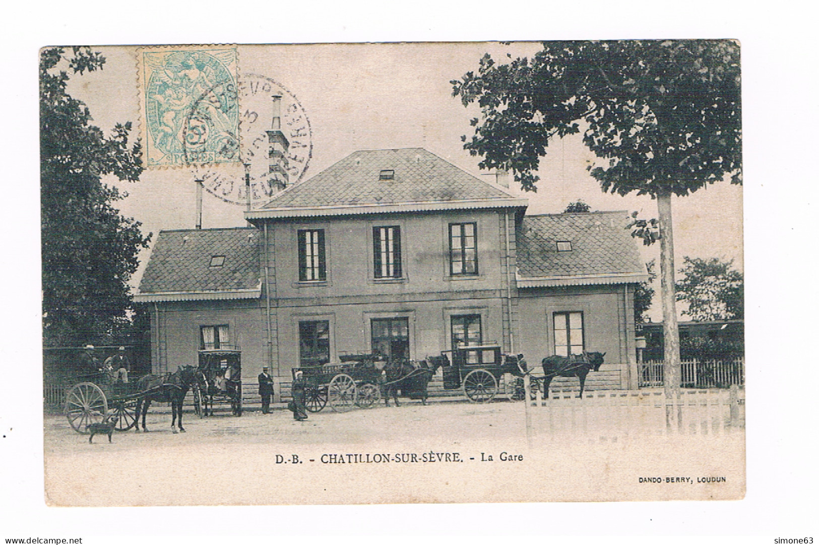 D 79 -  Cpa -  CHATILLON SUR SEVRE - LA GARE - Sonstige & Ohne Zuordnung