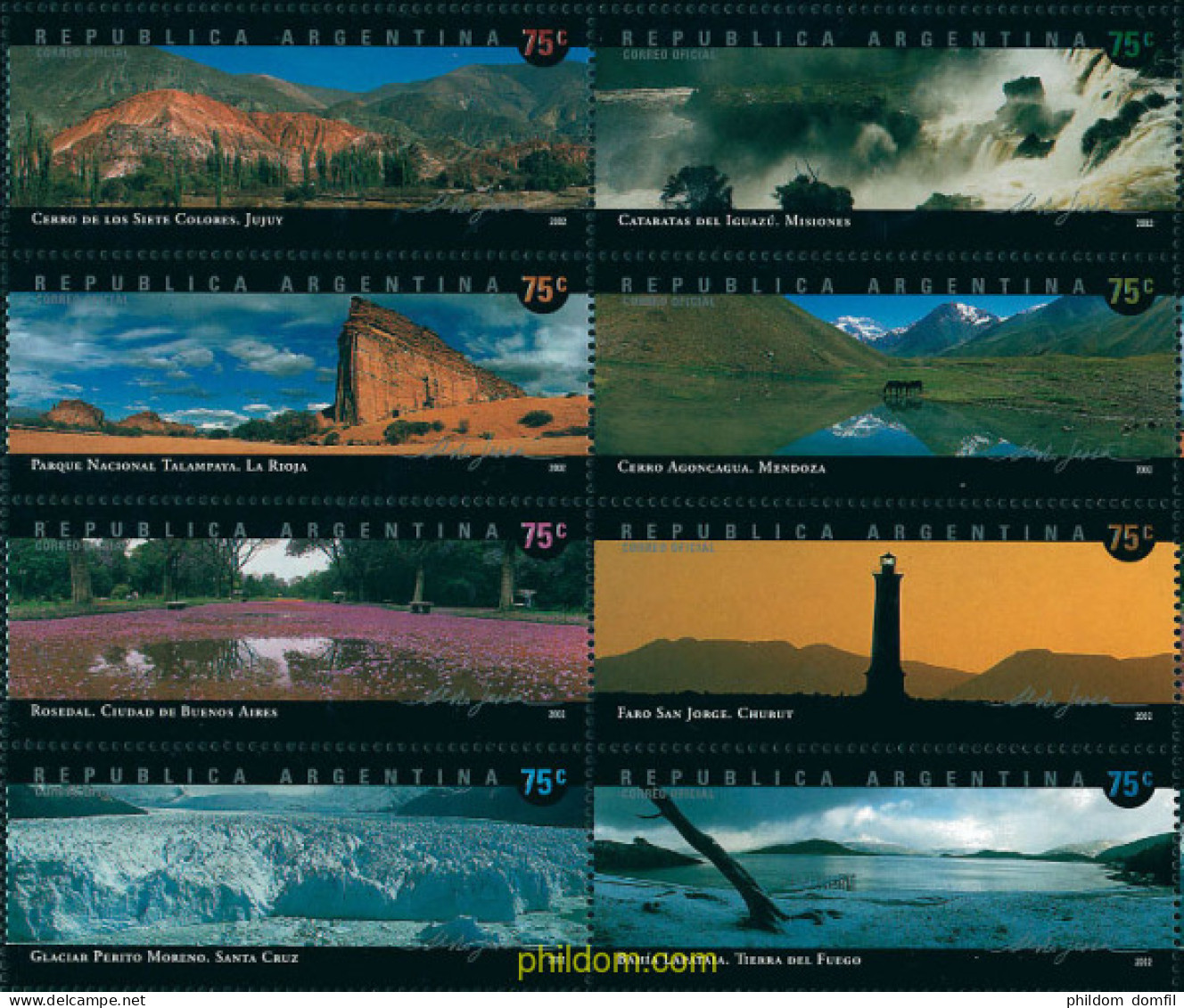 4542 MNH ARGENTINA 2002 PAISAJES - Ongebruikt