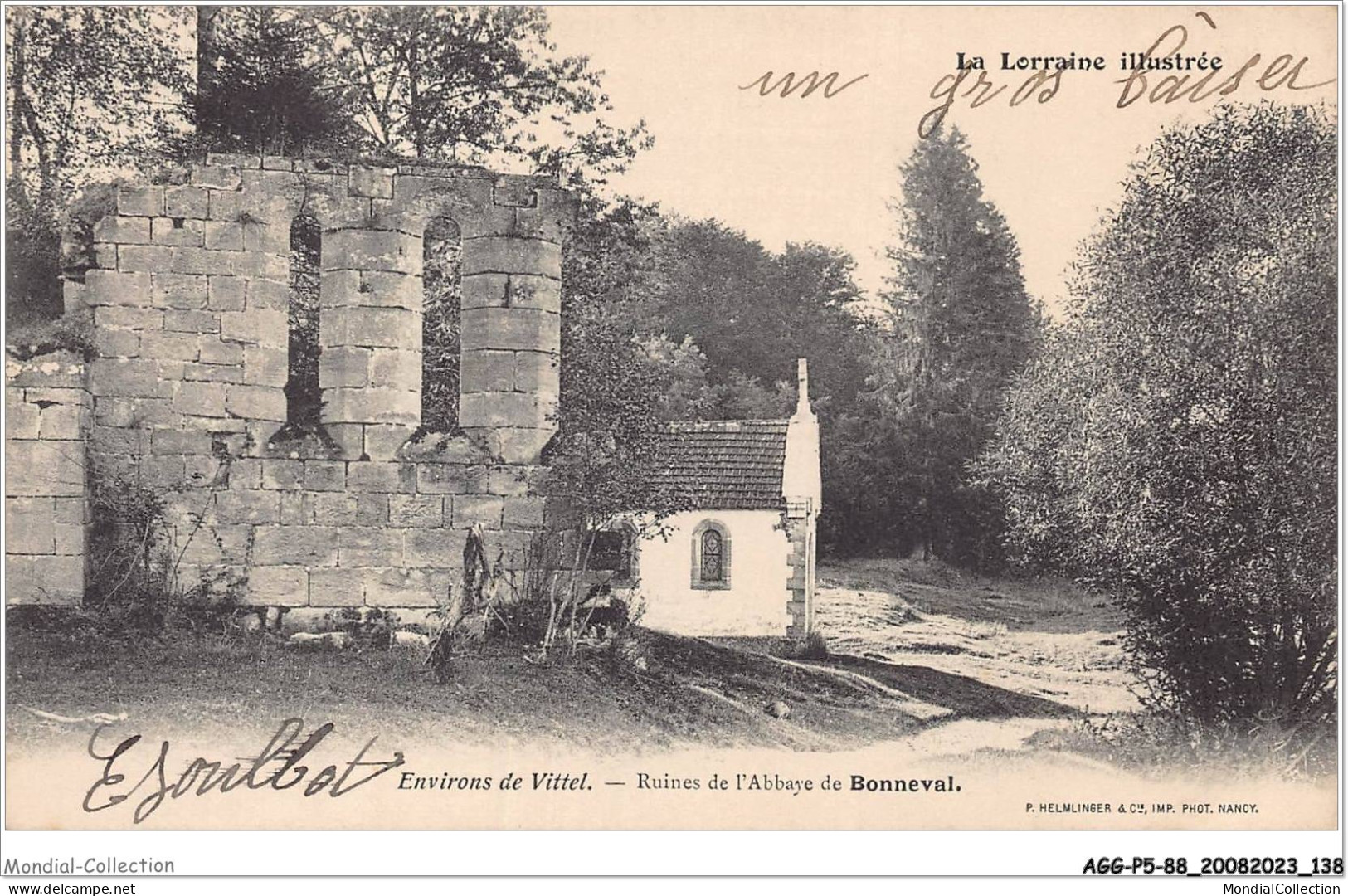 AGGP5-88-0412 - VITTEL - Ruines De L'abbaye De Boonneval - Contrexeville