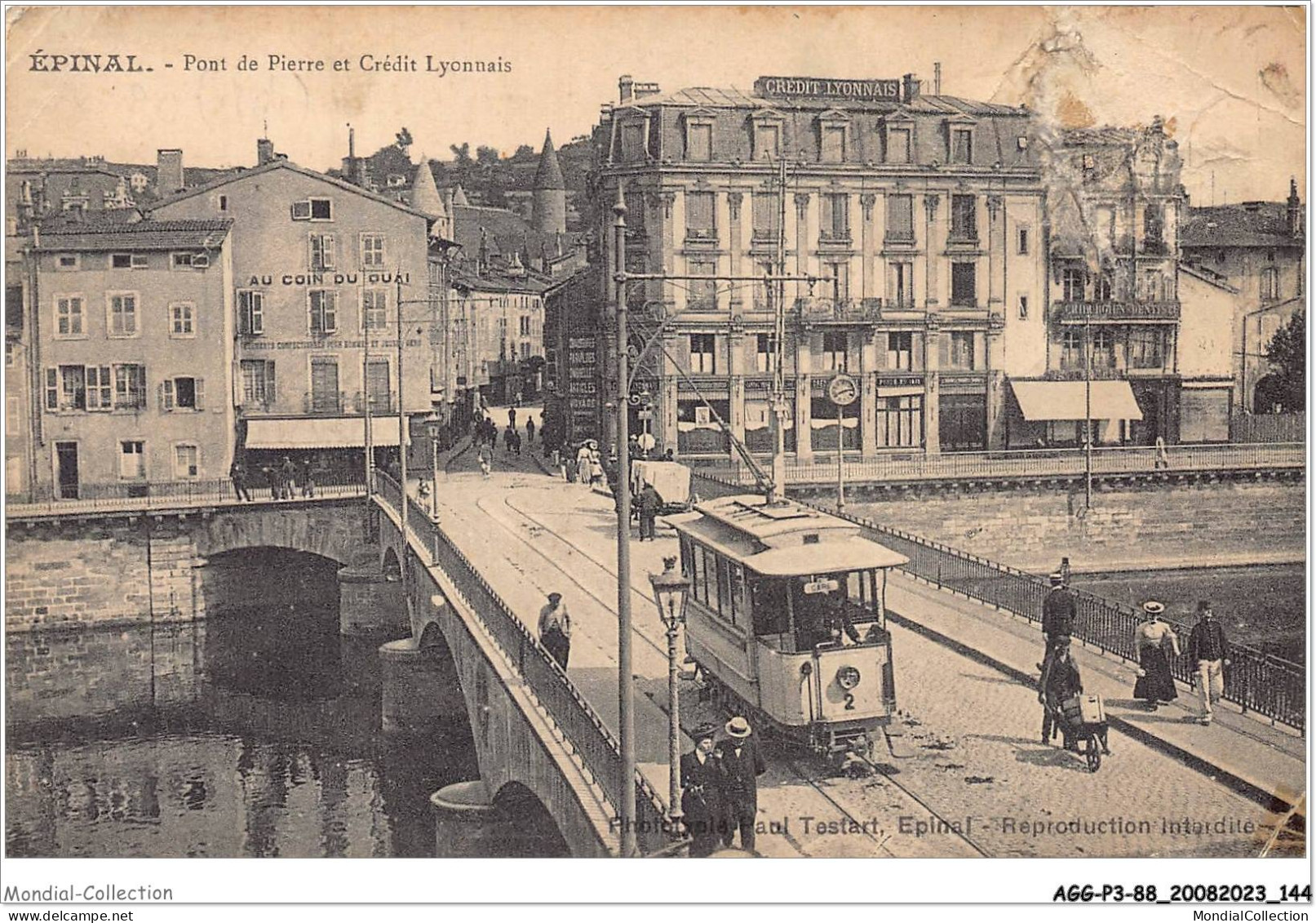 AGGP3-88-0239 - EPINAL - Pont De Pierre Et Crédit Lyonnais - Epinal