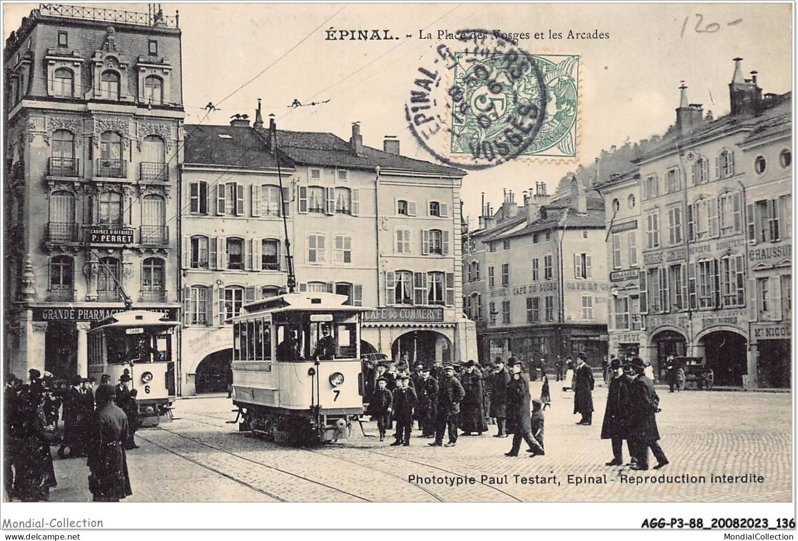 AGGP3-88-0235 - EPINAL - La Place Des Vosges Et Les Arcades - Epinal