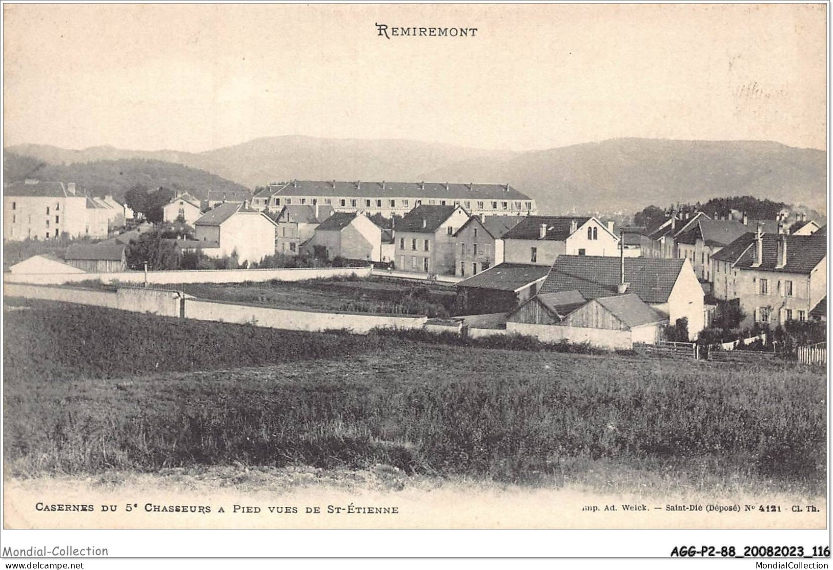 AGGP2-88-0140 -  Remiremont - Casernes Du 5e Chasseurs A Pied Vues De St-étienne - Remiremont