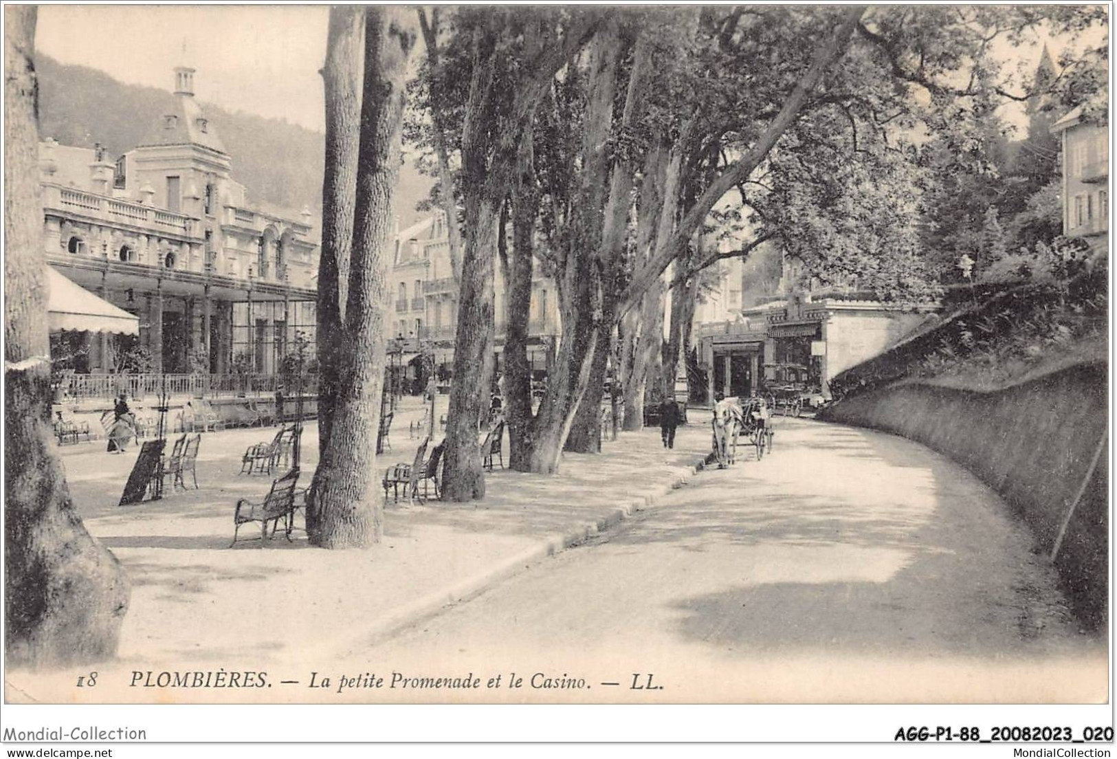 AGGP1-88-0011 - PLOMBIERES-LES-BAINS - La Petite Promenade Et Le Casino - Plombieres Les Bains