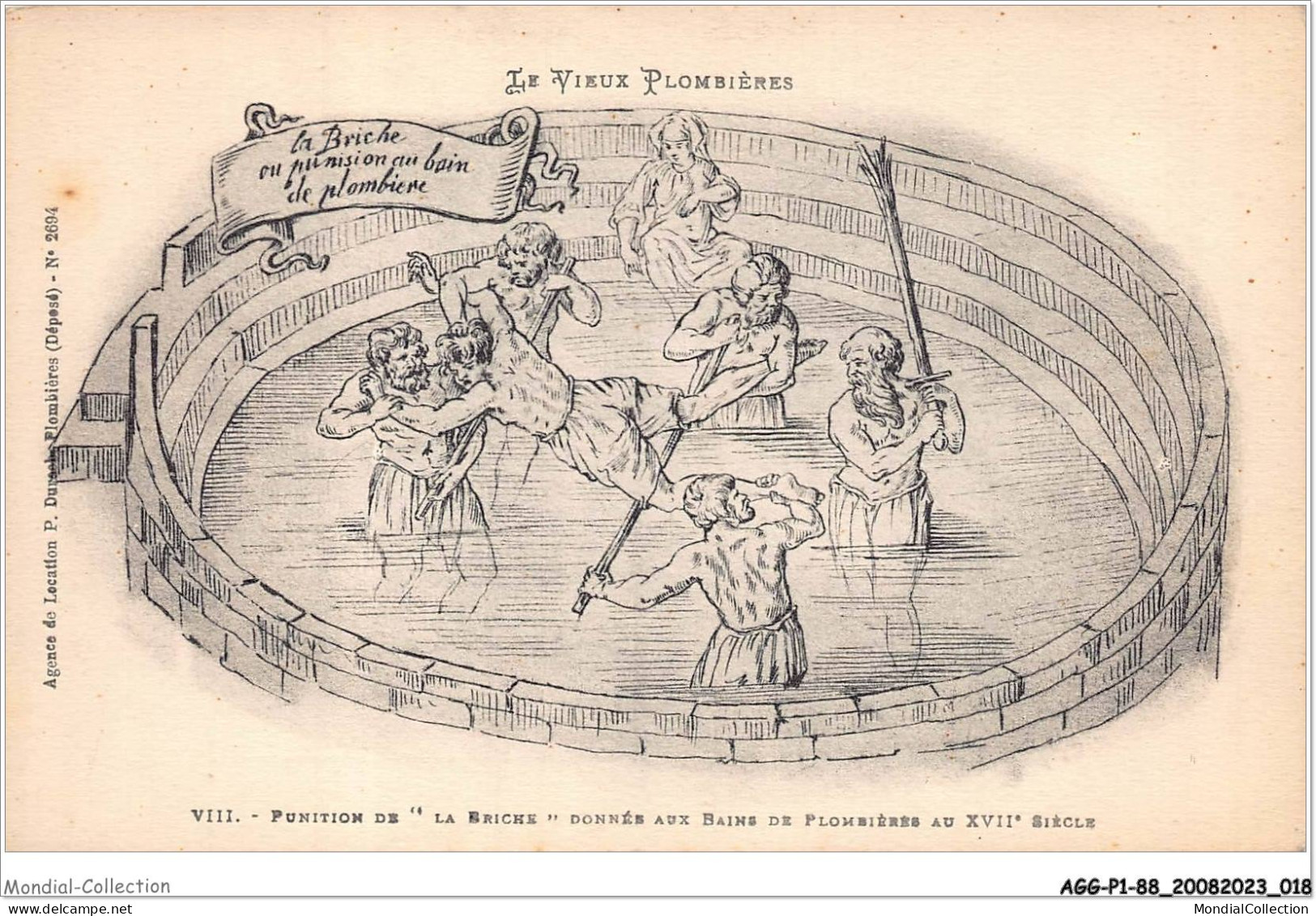 AGGP1-88-0010 - PLOMBIERES-LES-BAINS - Punition De La Briche - Donnée Aux Bains De Plombières - Plombieres Les Bains