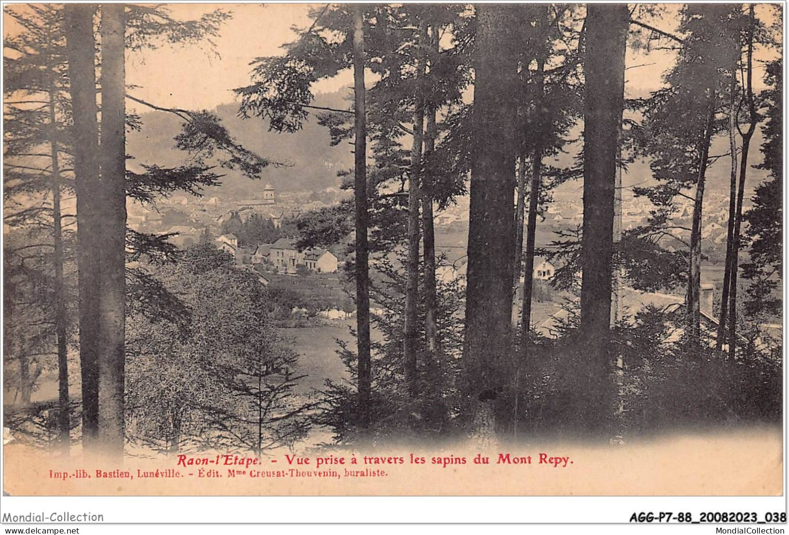 AGGP7-88-0540 - RAON-L'ETAPE - Vue Prise à Travers Les Sapins Du Mont Repy - Raon L'Etape