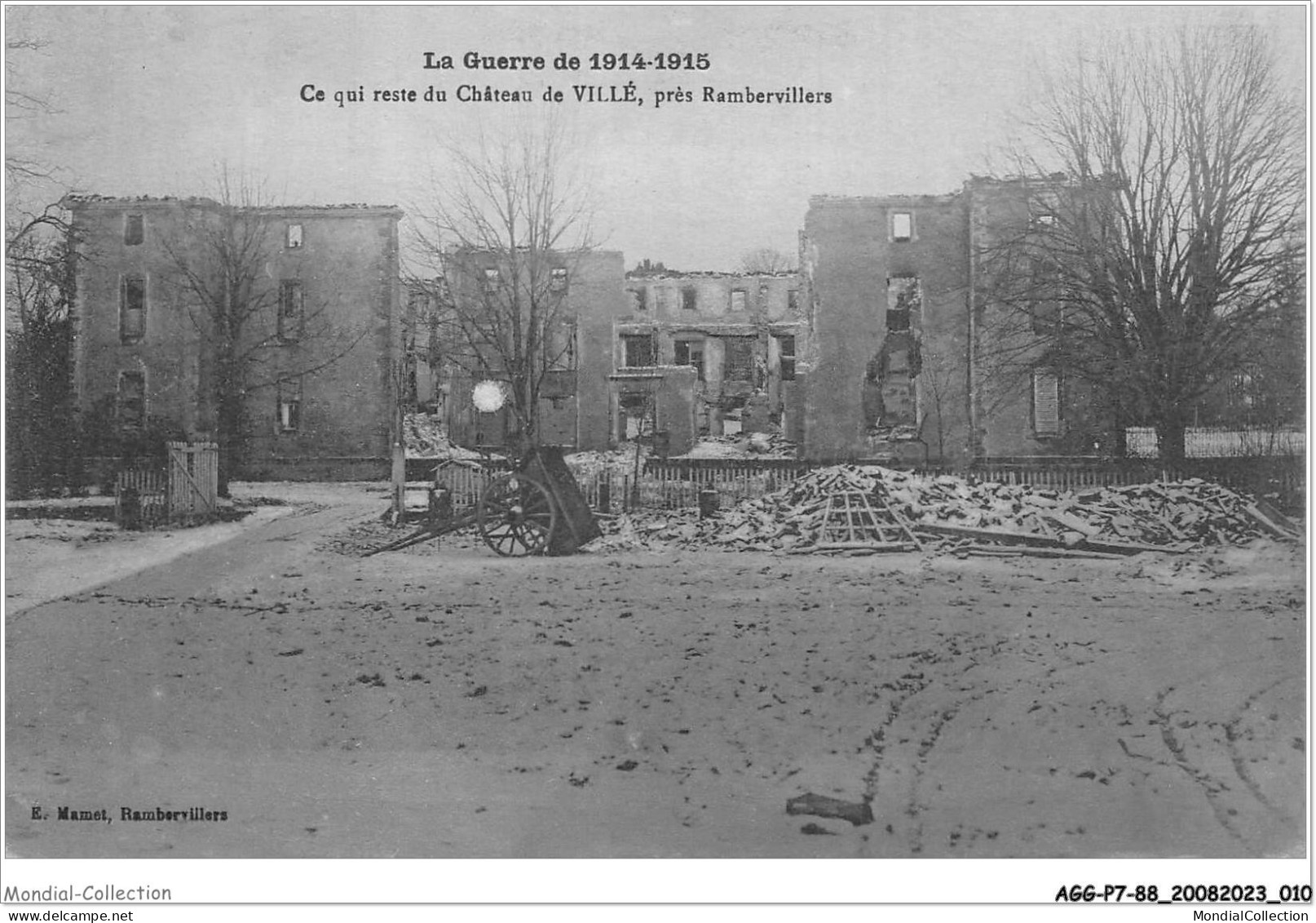 AGGP7-88-0526 - La Guerre De 11914-1915 - Ce Qui Reste Du Chateau De Villé - Près De Rambervillers - Rambervillers