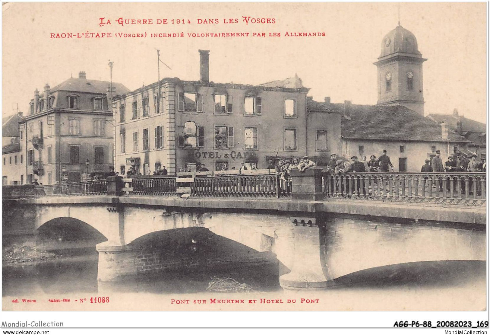 AGGP6-88-0515 - RAON-L'ETAPE - Incendié Volontairement Par Les Allemends - Guerre De 1914 - Raon L'Etape